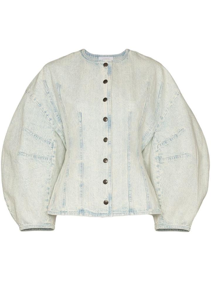 Givenchy Cocoon-sleeve Denim Jacket - Blue