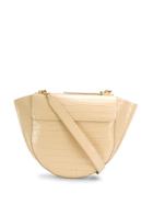 Wandler Croc Embossed Tote Bag - Neutrals