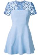 Alex Perry 'emmerson' Dress, Women's, Size: 8, Blue, Suede/nylon/viscose