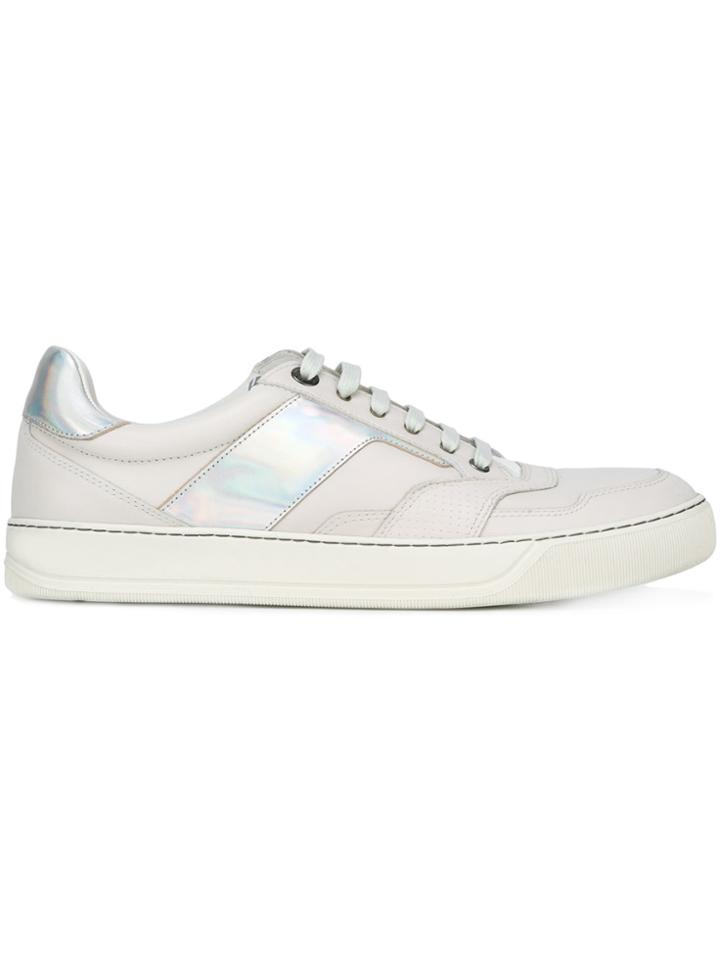 Lanvin Iridescent Panel Sneakers - Grey
