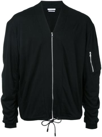Revised - Drawstring Hem Bomber Jacket - Men - Cotton - M, Black, Cotton