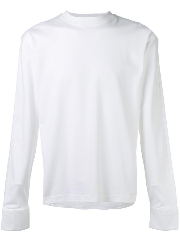 Diesel Black Gold Long Sleeve T-shirt, Men's, Size: Large, White, Cotton