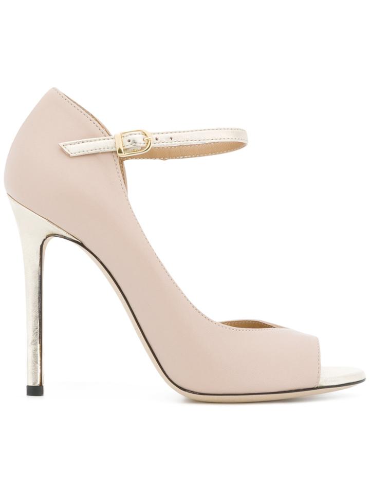 Marc Ellis Peep Toe Pumps - Nude & Neutrals