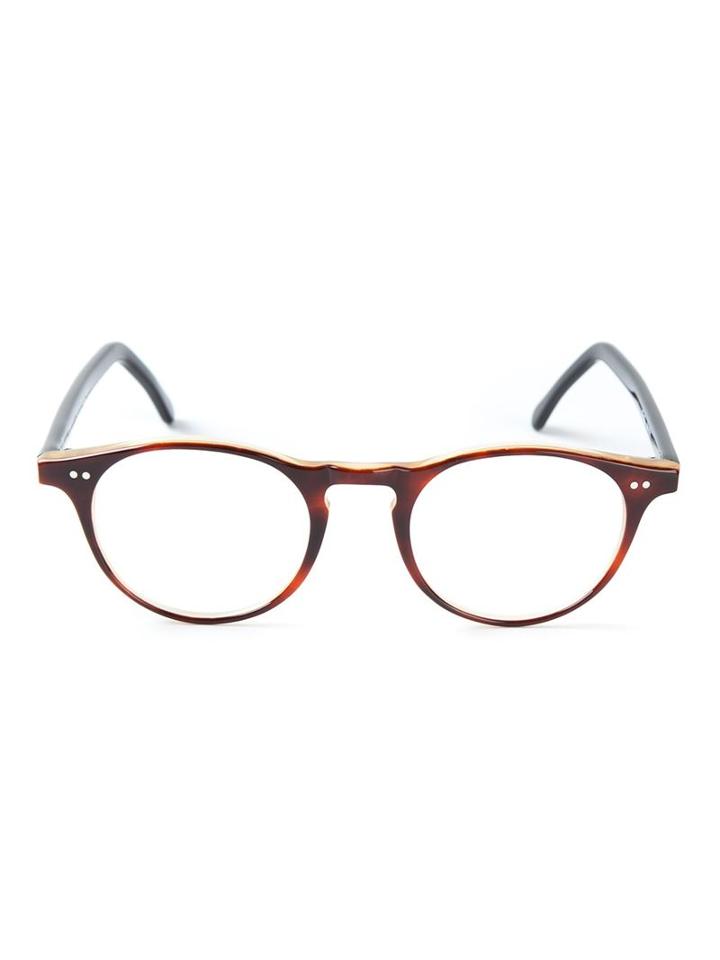 Lesca Oval Frame Glasses
