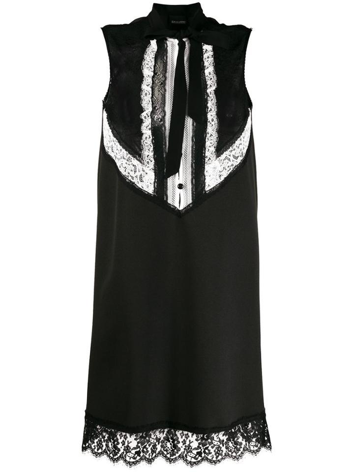 Ermanno Scervino Lace Detailed Shift Dress - Black