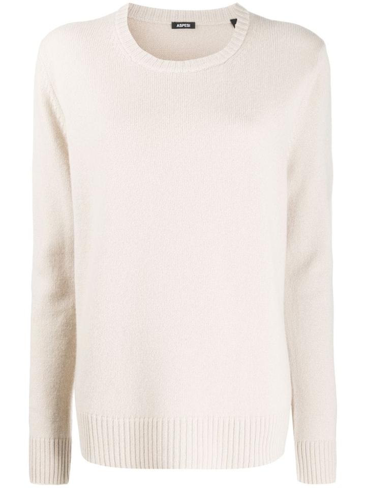 Aspesi Crew Neck Jumper - Neutrals