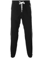 Diesel Side Stripe Track Pants, Men's, Size: Xs, Black, Cotton/polyester/spandex/elastane