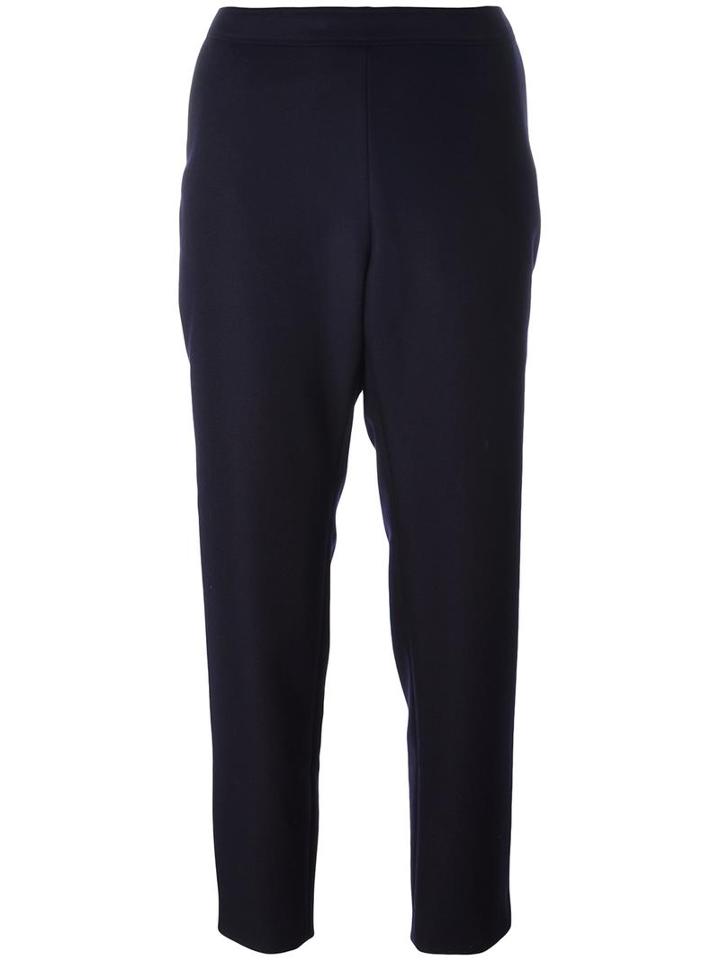 Vanessa Seward Tapered Trousers, Women's, Size: 40, Blue, Wool/cotton/nylon