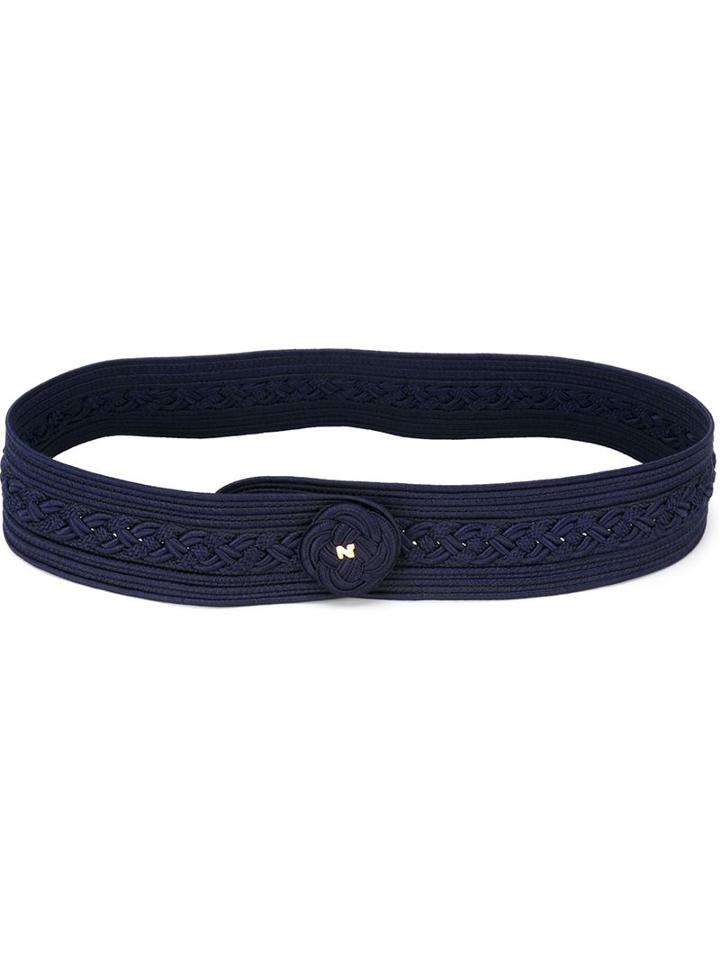 Nina Ricci Vintage Passementerie Belt, Women's, Blue