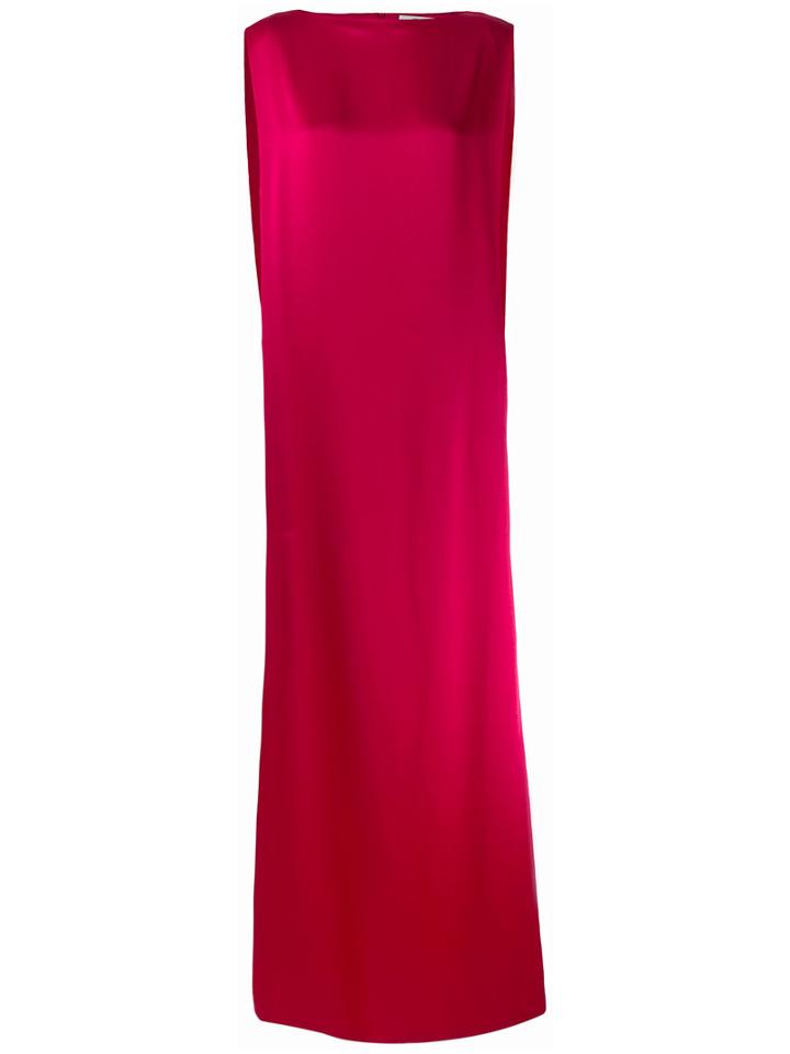 Chalayan Signature Long Column Dress, Women's, Size: 44, Pink/purple, Viscose/acrylic