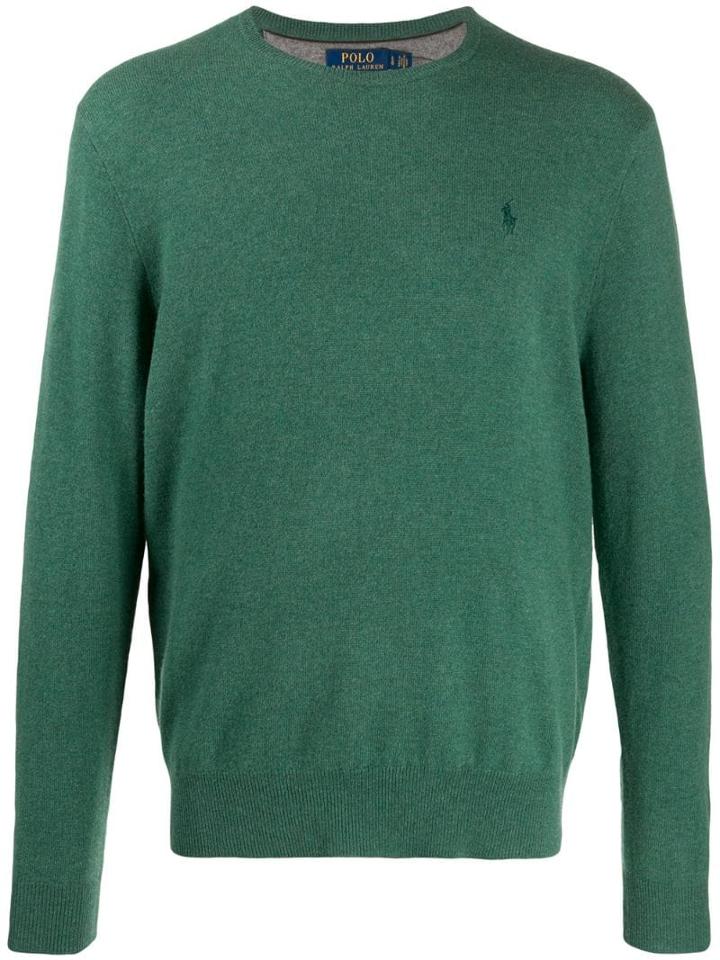 Polo Ralph Lauren Embroidered Logo Jumper - Green
