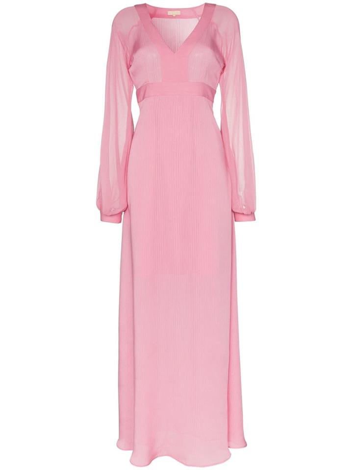 By Timo V-neck Empire Maxi Dress - Pink