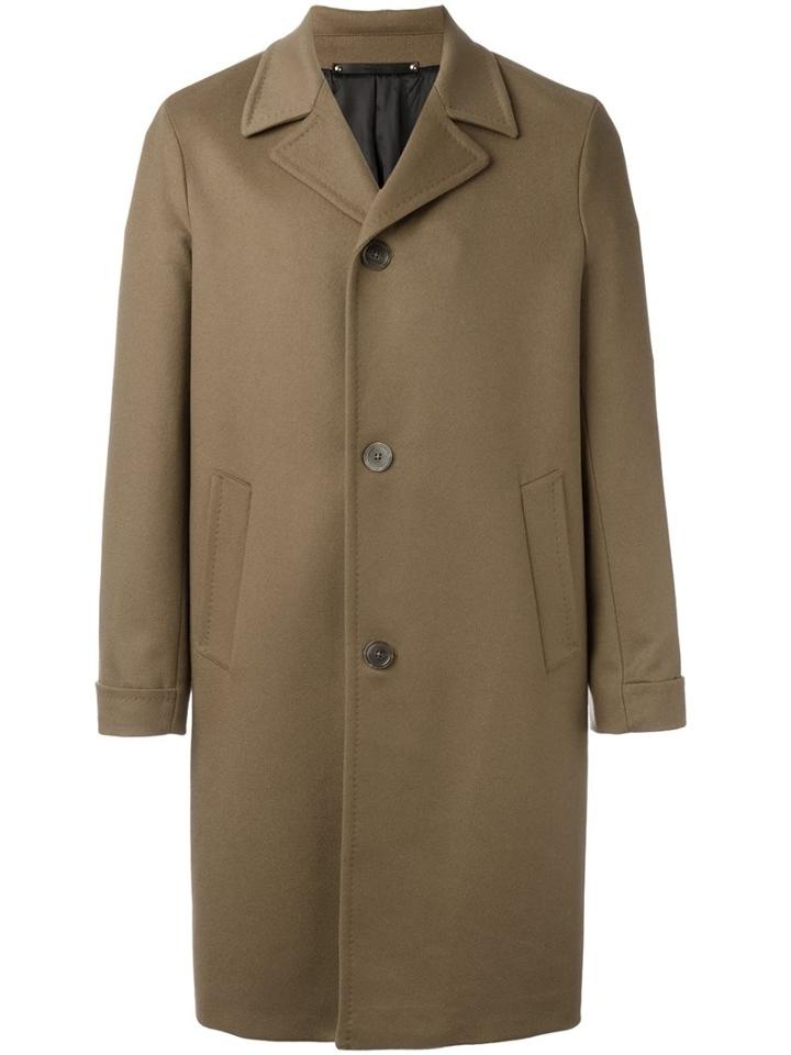 Paul Smith Single Breasted Coat, Men's, Size: Xl, Brown, Wool/cashmere/cupro