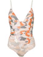 La Perla - Make Love Wired Swimsuit - Women - Nylon/polyamide/spandex/elastane - 32b, Pink/purple, Nylon/polyamide/spandex/elastane