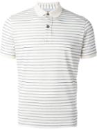 Eleventy Striped Polo Shirt, Men's, Size: Xl, Nude/neutrals, Cotton