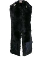 Plan C Long Hooded Scarf - Black