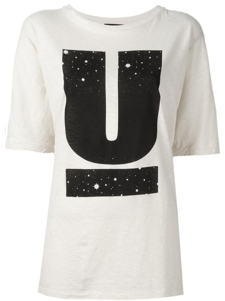 Undercover Logo Print T-shirt, Women's, Nude/neutrals, Cotton