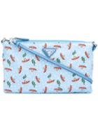 Prada - Sombrero Print Tote - Women - Cotton/leather - One Size, Women's, Blue, Cotton/leather