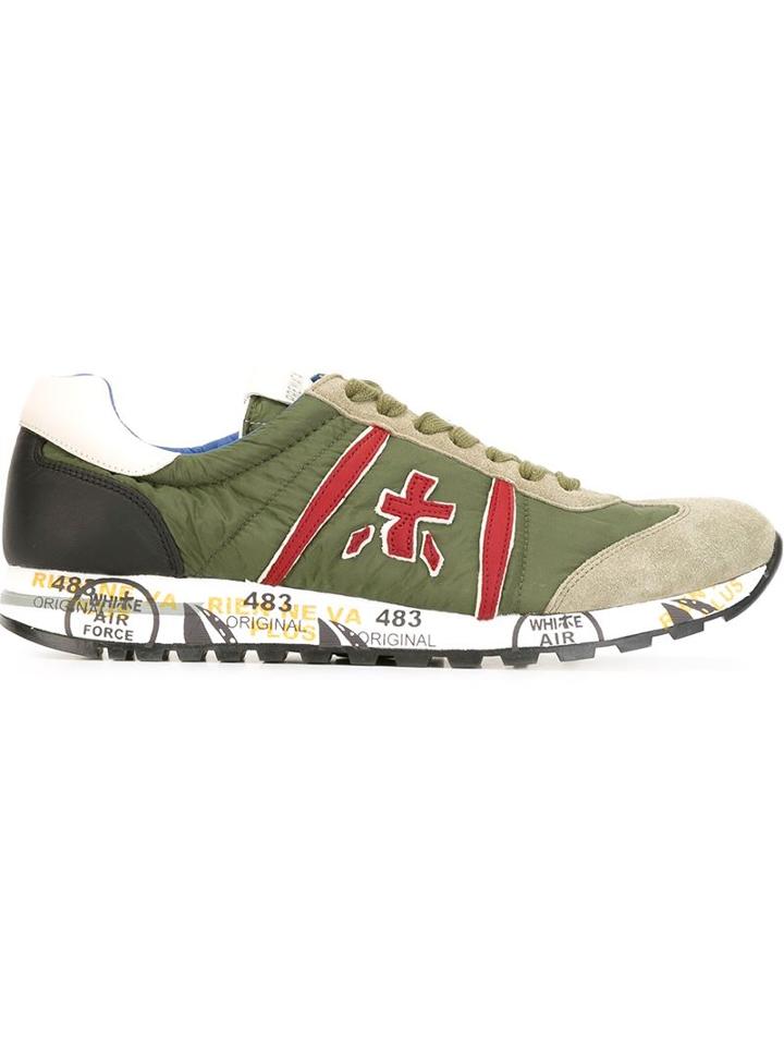 Premiata Lucy Sneakers, Men's, Size: 42, Green, Leather/suede/rubber