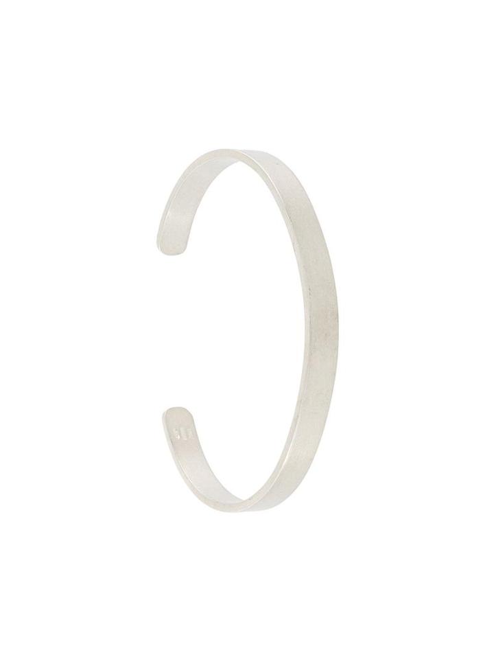 Maison Margiela Logo Engraved Bracelet, Men's, Size: Medium, Metallic