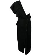 Comme Des Garçons Vintage 1991's Single Shoulder Dress - Black