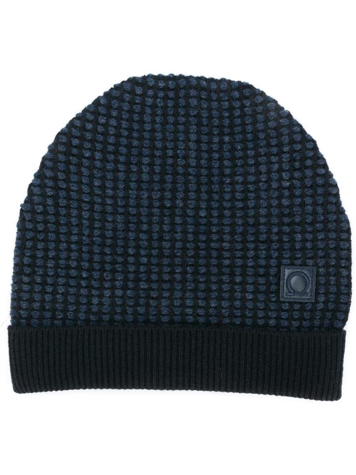 Salvatore Ferragamo Knitted Beanie - Blue