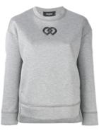 Dsquared2 - Logo Printed Sweatshirt - Women - Cotton/polyurethane/viscose - S, Grey, Cotton/polyurethane/viscose