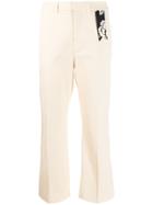 The Gigi Cropped Slim Fit Trousers - Neutrals