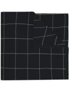 Umd - Cashmere 'grid' Knit Scarf - Women - Cashmere - One Size, Black, Cashmere