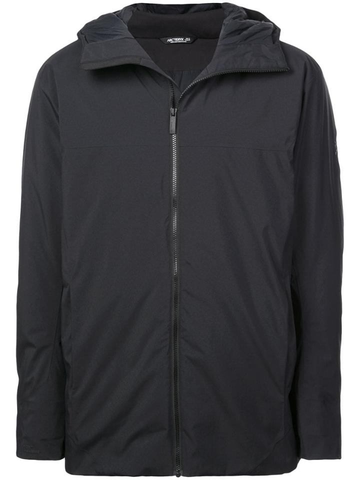 Arc'teryx Hooded Zipped Jacket - Black