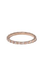 Ef Collection 14kt Rose Gold Diamond Baguette Eternity Stack Ring