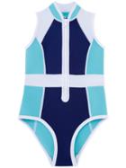 Duskii Girl - Darcy Swimsuit - Kids - Neoprene/nylon - 8 Yrs, Blue