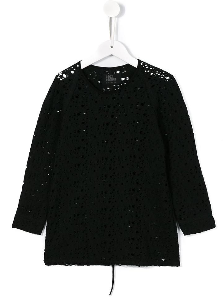 Lost And Found Kids Raglan Sweatshirt, Boy's, Size: 6 Yrs, Black