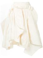 Comme Des Garçons Vintage Draped Polka Dots Skirt - Neutrals