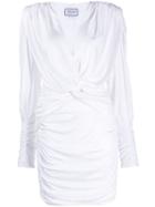 Redemption Ruched Detail Mini Dress - White