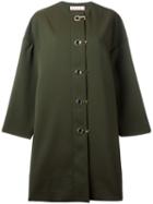 Marni Duster Coat, Women's, Size: 40, Green, Silk/polyamide/spandex/elastane