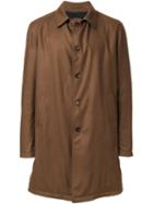 Lardini Buttoned Coat, Men's, Size: 56, Brown, Wool