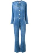 Isabel Marant Étoile 'ojima' Denim Jumpsuit, Women's, Size: 42, Blue, Cotton