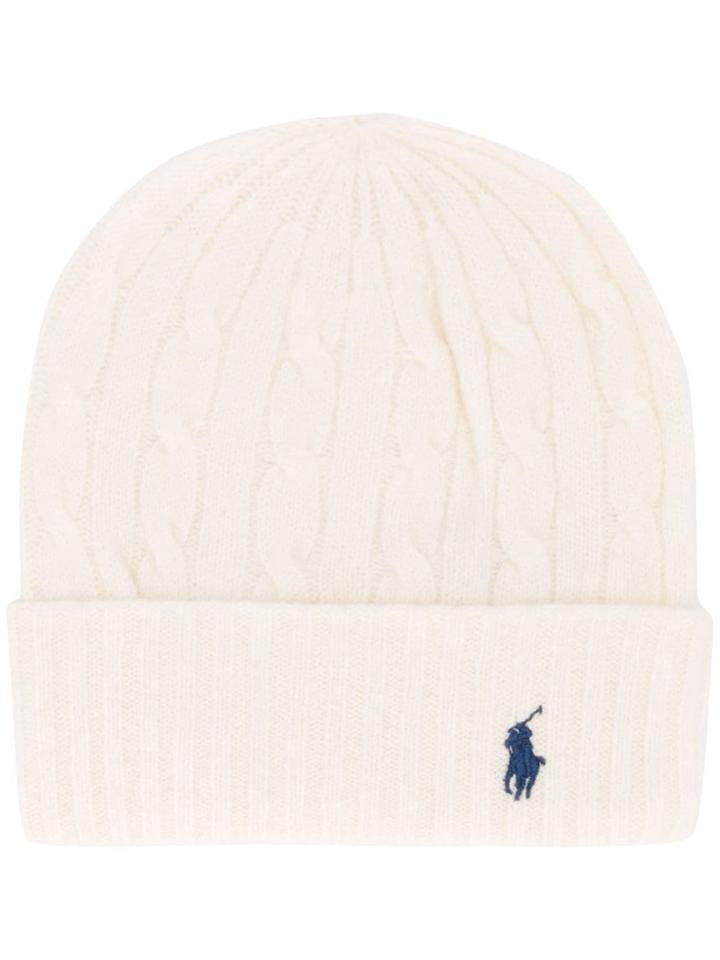 Ralph Lauren Signature Knit Beanie - Neutrals