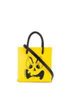 Moschino Phantom Face Tote - Yellow