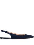 Gianvito Rossi Pointed Ballerina Shoes - Blue