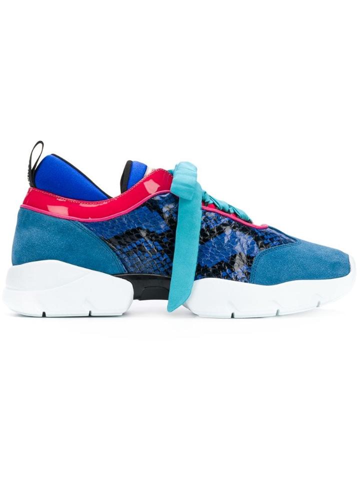 Emilio Pucci Colourblock City Wave Trainers - Blue