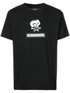 Neighborhood Skull Print T-shirt - Black