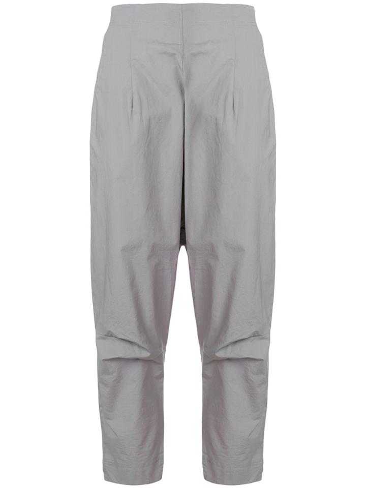 Rundholz Black Label Cropped Carrot Trousers - Grey