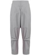 Rundholz Black Label Cropped Carrot Trousers - Grey