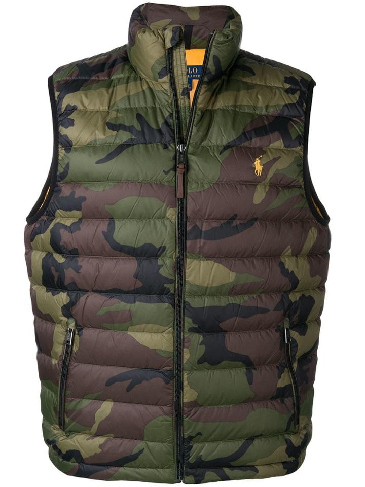 Polo Ralph Lauren Camouflage Print Gilet - Green