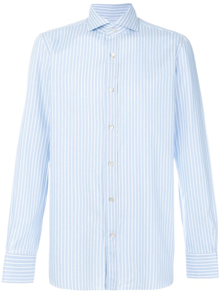 Borrelli Striped Shirt - Blue