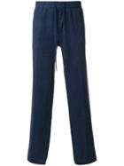Boss Hugo Boss Straight Leg Drawstring Trousers - Blue