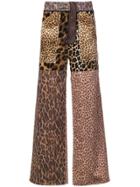 Oloapitreps Triple Leopard Trousers - Brown