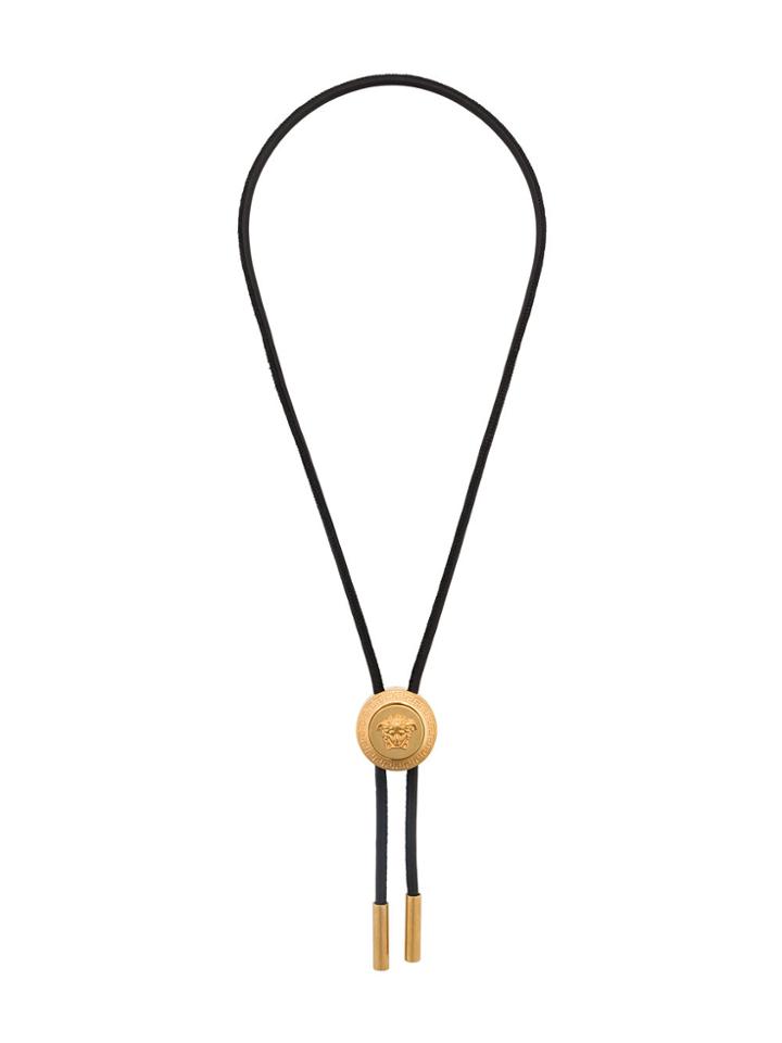 Versace Medusa Cowboy Necklace - Black